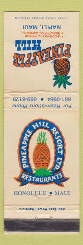 Matchbook Cover - Pineapple Hill Napili Maui Hawaii WEAR