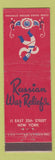 Matchbook Cover - Russian War Relief WWII New York City