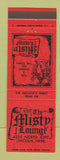 Matchbook Cover - Misty Lounge Lincoln NE