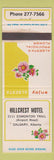 Matchbook Cover - Hillcrest Motel Calgary AB
