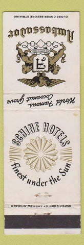 Matchbook Cover - Ambassador Hotel Los Angeles CA Cocoanut Grove WEAR