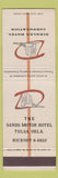 Matchbook Cover - Dinkler Hotel Corp Tulsa OK Sands Motor Hotel