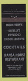 Matchbook Cover - Hansa House Family Buffet Anaheim CA