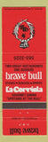 Matchbook Cover - Brave Bull Restaurant Fort Lauderdale FL