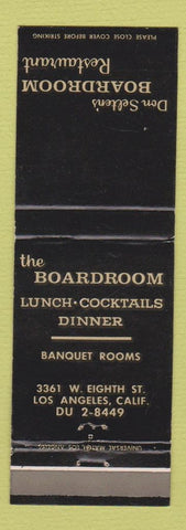Matchbook Cover - Don Selten's Boardroom Los Angeles CA