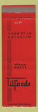 Matchbook Cover - Tilford's Restaurant Los Angeles CA