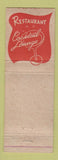 Matchbook Cover - Tilford's Restaurant Los Angeles CA