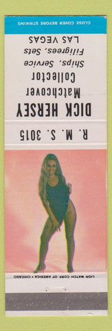 Matchbook Cover - RMS Dick Hershey Match Collector Las Vegas NV pinup