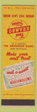 Matchbook Cover - Krambo Grocery Store Marshmallows Chicago