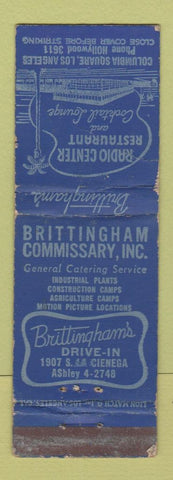Matchbook Cover - Radio cEnter Restaurant Hollywood CA WORN