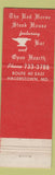 Matchbook Cover - Red Horse Steak House Hagerstown MD WEAR