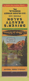Matchbook Cover - Driver's Beauty Salon Danville PA