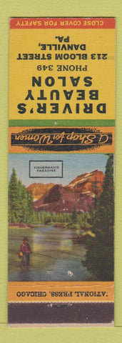 Matchbook Cover - Driver's Beauty Salon Danville PA