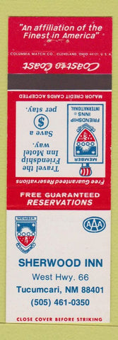 Matchbook Cover - Sherwood Inn Tucumcari NM Route 66