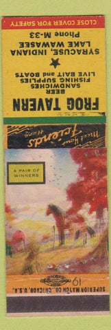 Matchbook Cover - Frog Tavern Syracuse IN Lake Wawasee