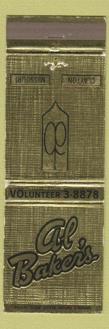 Matchbook Cover - Al Baker's Calyton MO