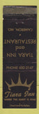 Matchbook Cover - Tiara Inn Cameron MO WEAR