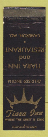 Matchbook Cover - Tiara Inn Cameron MO WEAR