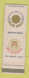Matchbook Cover - Ambassador Hotel Los Angeles CA WEAR
