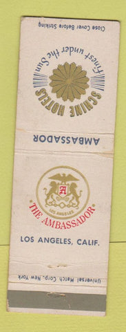 Matchbook Cover - Ambassador Hotel Los Angeles CA WEAR