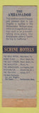 Matchbook Cover - Ambassador Hotel Los Angeles CA WEAR