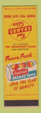 Matchbook Cover - Krambo Grocery Food Frozen Orange Juice Chicago IL