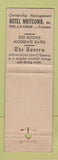 Matchbook Cover - Hotel Whitcomb San Francisco CA feature