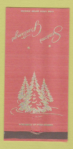 Matchbook Cover - Biddeford ME Savings Bank Christmas WEAR  30 Strike
