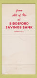 Matchbook Cover - Biddeford ME Savings Bank Christmas WEAR  30 Strike