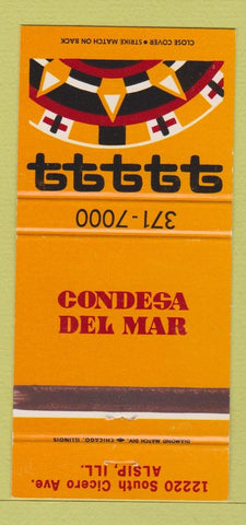 Matchbook Cover - Condesa Del Mar Alsip IL 30 Strike
