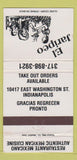 Matchbook Cover - El Jaripeo Mexican Restaurant Indianapolis IN WEAR 30 Strike