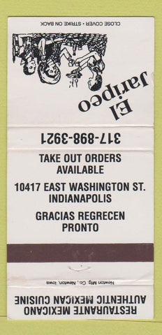 Matchbook Cover - El Jaripeo Mexican Restaurant Indianapolis IN WEAR 30 Strike