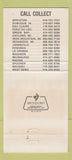 Matchbook Cover - Auto Glass Specialists MI WI IA 30 Strike