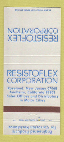 Matchbook Cover - Resistoflex Corp Roseland NJ Anaheim CA 30 Strike