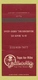 Matchbook Cover - Bullwinkle's Top Hat Bistro Miamisburg OH 30 Strike