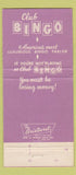 Matchbook Cover - Club Bingo Casino Las Vegas NV WEAR 30 Strike