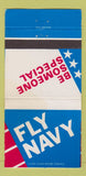 Matchbook Cover - US Navy Recruiting WEAR 30 Strike