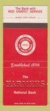 Matchbook Cover - Farmers National Bank Salem Lisbon Hanoverton OH 30 Strike