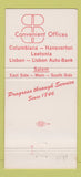 Matchbook Cover - Farmers National Bank Salem Lisbon Hanoverton OH 30 Strike