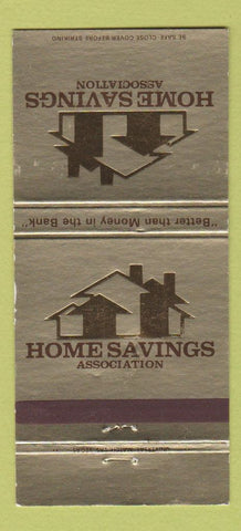 Matchbook Cover - Home Savings Bank Reno NV Las Vegas 30 Strike
