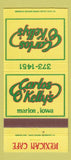 Matchbook Cover - Carlos O'Kelly's Mexican Cafe Marion IA 30 Strike