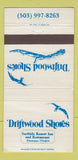 Matchbook Cover - Driftwood Shores Resort Florence OR 30 Strike