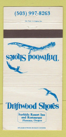 Matchbook Cover - Driftwood Shores Resort Florence OR 30 Strike