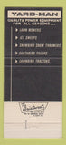 Matchbook Cover - Yard Man RN Jacobi Milwaukee WI Mowers 30 Strike