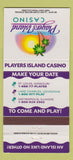 Matchbook Cover - Players Island Casino ST Louis MO Lake Charles LA 30 Strike