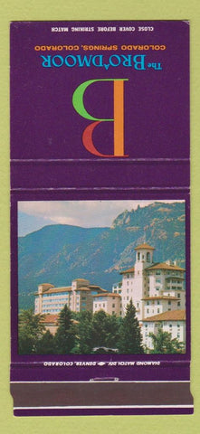 Matchbook Cover - Broadmoor Hotel Colorado Springs 30 Strike