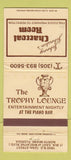 Matchbook Cover - Ccharcoal Room Trophy Lounge North Miami FL 30 Strike