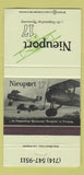 Matchbook Cover - Nieuport 17 Restaurant Santa Ana CA 30 Strike