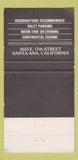 Matchbook Cover - Nieuport 17 Restaurant Santa Ana CA 30 Strike