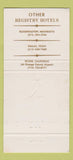 Matchbook Cover - Registry Hotel Scottsdale AZ 30 Strike